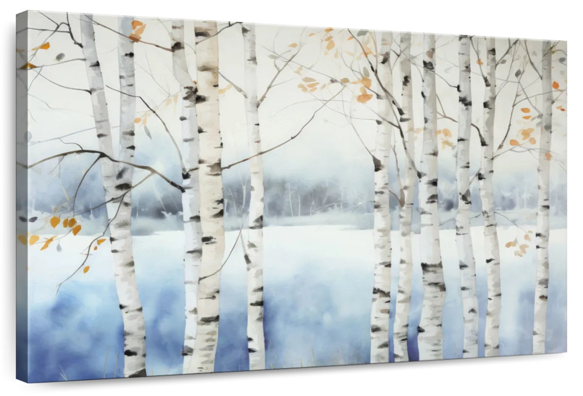 Millwood Pines Alvord Blue Birch Wood II | Wayfair