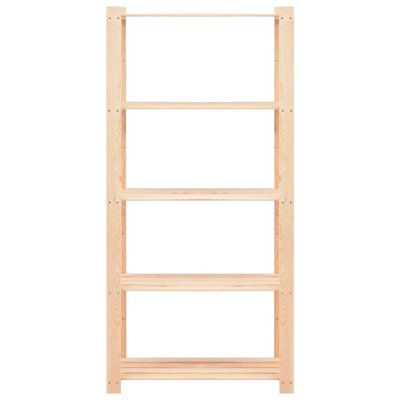 Palombo 80cm W Solid Wood Shelving Unit