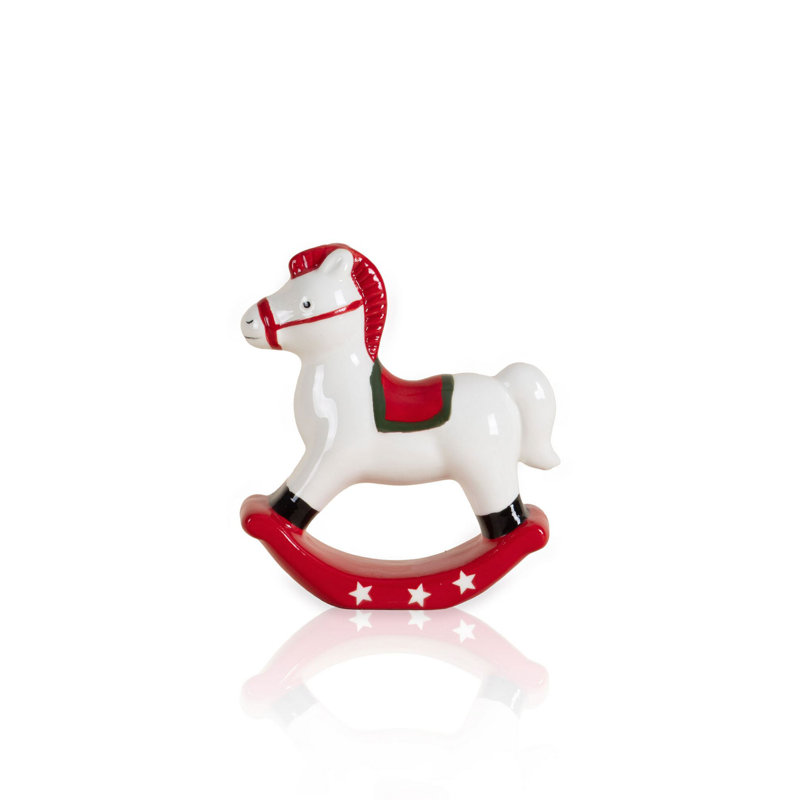Elegant Ceramic Decorative Object, Red & White, 3.9 x 1.6 x 4.3 inches | 100% High-Quality Ceramic, Perfect for Home Décor & Accent Pieces, Adds a Touch of Style to Any Room, Ideal for Gifts
