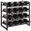 Berto Wine Bottle Rack Black