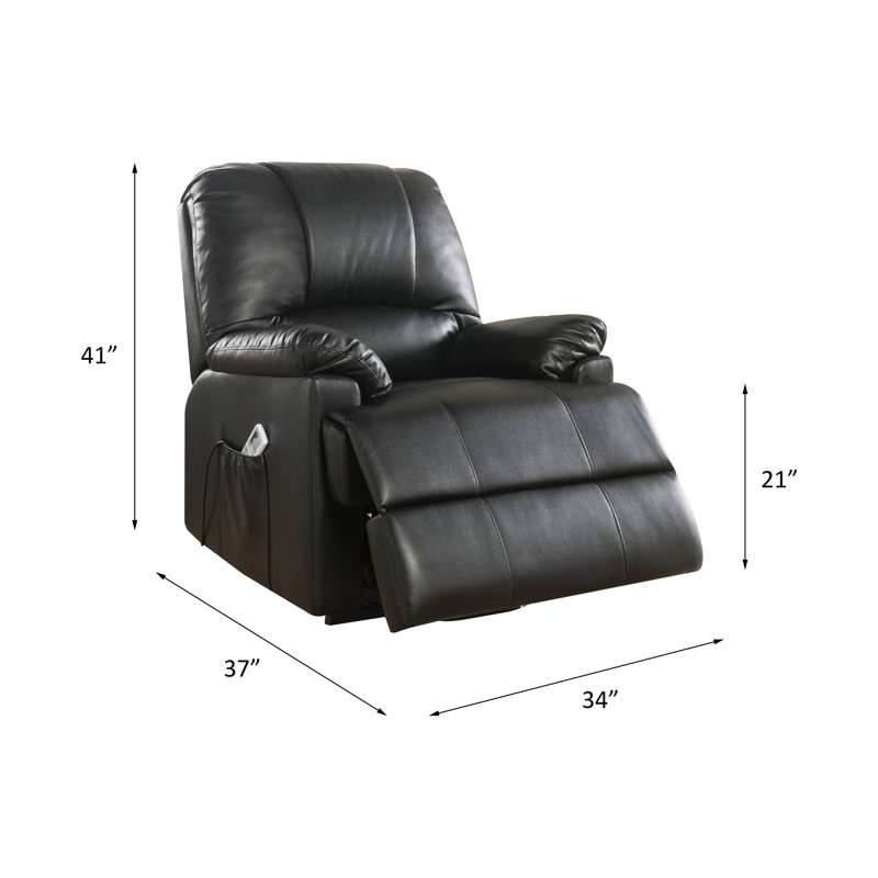 Fauteuil de massage chauffant, Noir
