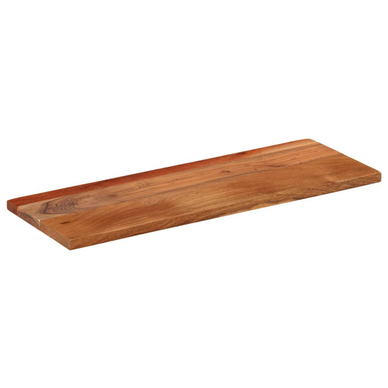 Solid Wood Table Top, Acacia Wood Natural, 2.5cm H x 80cm W x 40cm D