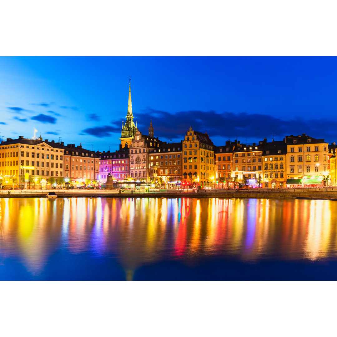 Altstadt in Stockholm - Leinwandbild