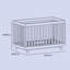 Lit de bébé convertible 3-en-1 Beckett-100089477-103110037