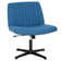 Criss Cross Chair Armless Office Chair No Wheels Modern Swivel Height Adjustable Ergonomic Desk Chair With Wide Seat Computer Task Vanity Chair For Home Office