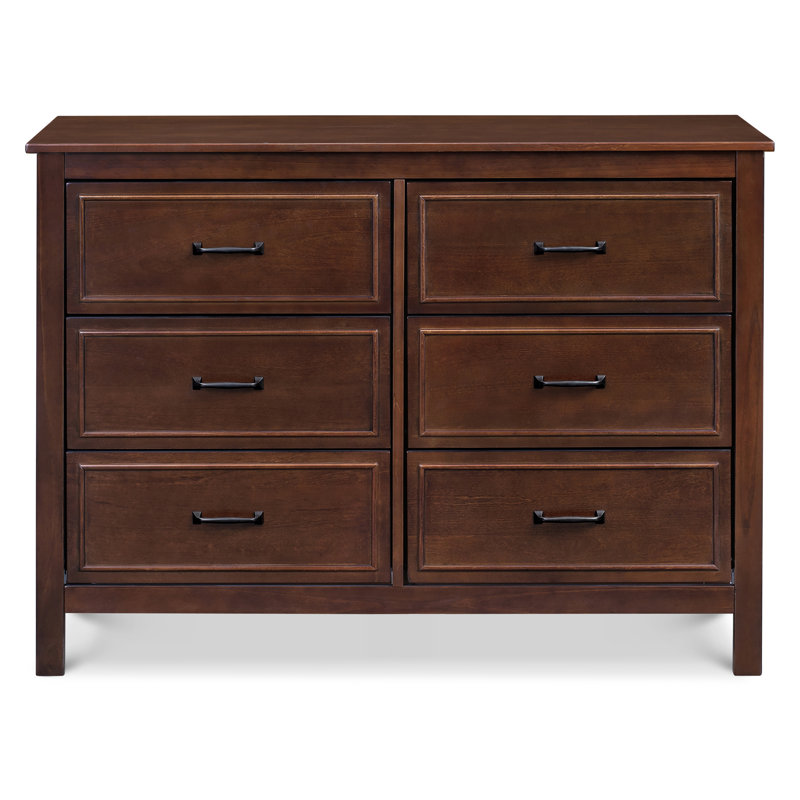 Commode double à 6 tiroirs Charlie, Espresso