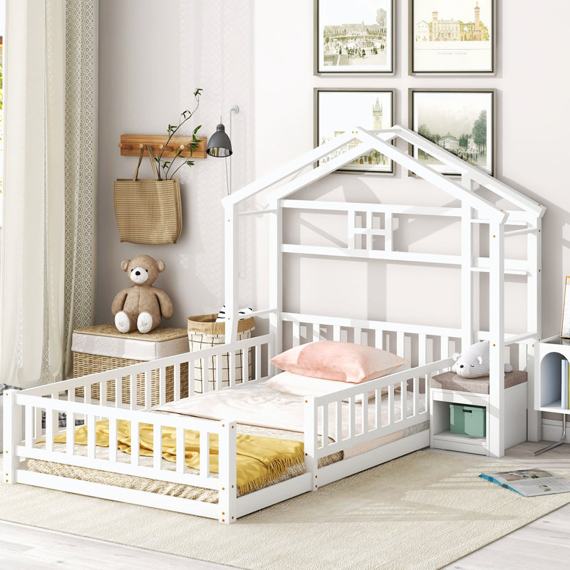 Lit plateforme 59,03 po, Blanc