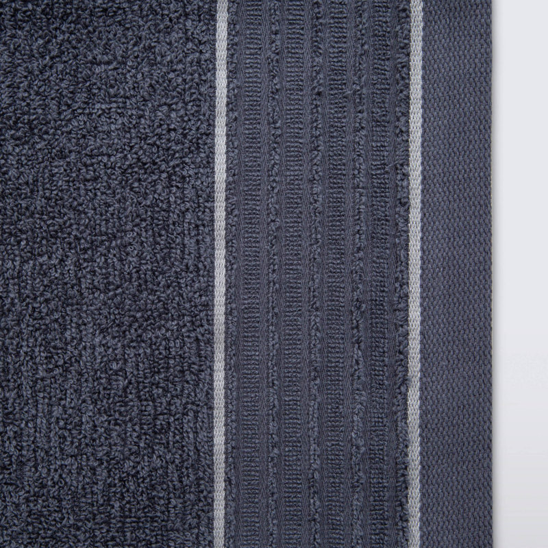 Serviette de bain 100% coton Ebecca, Anthracite