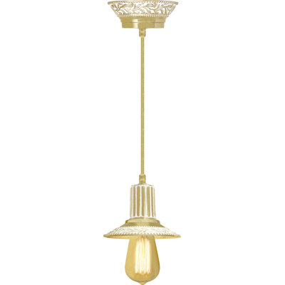 Fogg 1 - Light Gold LED Bulb Pendant
