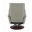 Fauteuil d'appoint en cuir fleur Kandoro