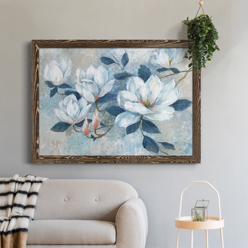 «Spring Bloom I», peinture sur toile encadrée, Noyer, H 31 po x l 44 po x P 0,75 po
