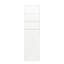 70.79" H White Display Cabinet With 4 - Tier Shelves And 3 Side Drawers For Living Room, Home Office, Salon, Store, Kitchen Dining Particle Board + Construction, 11.52 In Width Tall Shelf Storage-1031132873-1031132875