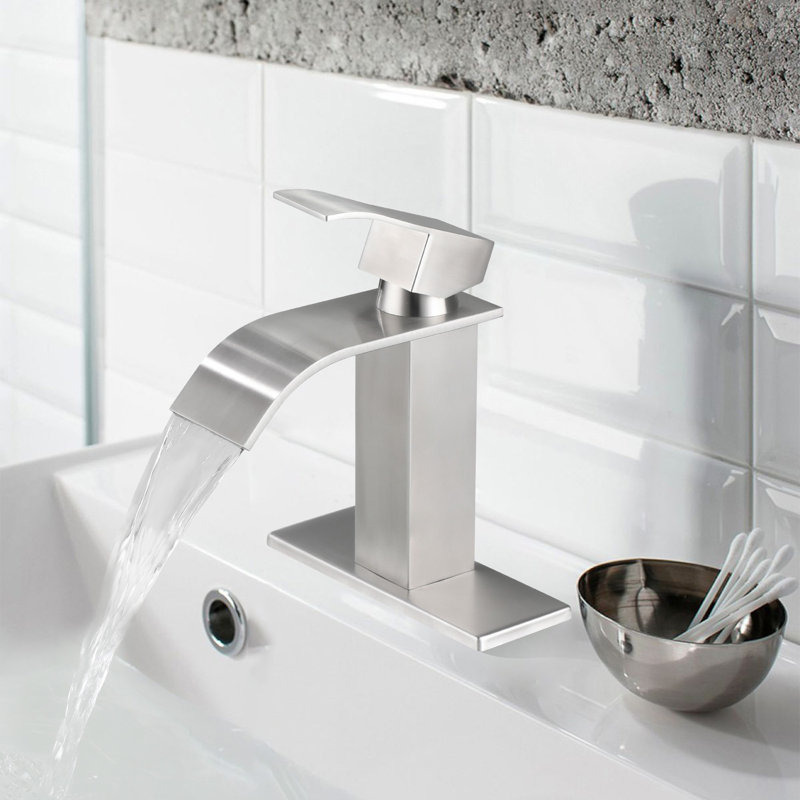 Single-handle Bathroom Faucet, Brushed Nickel