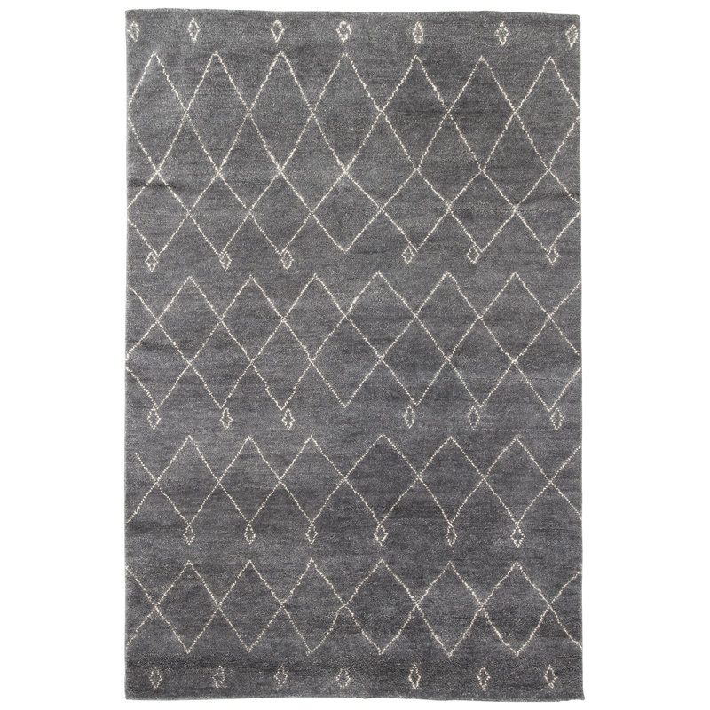 Nostalgia Handmade Wool Geometric Area Rug, Rectangle 9'6" x 13'6"