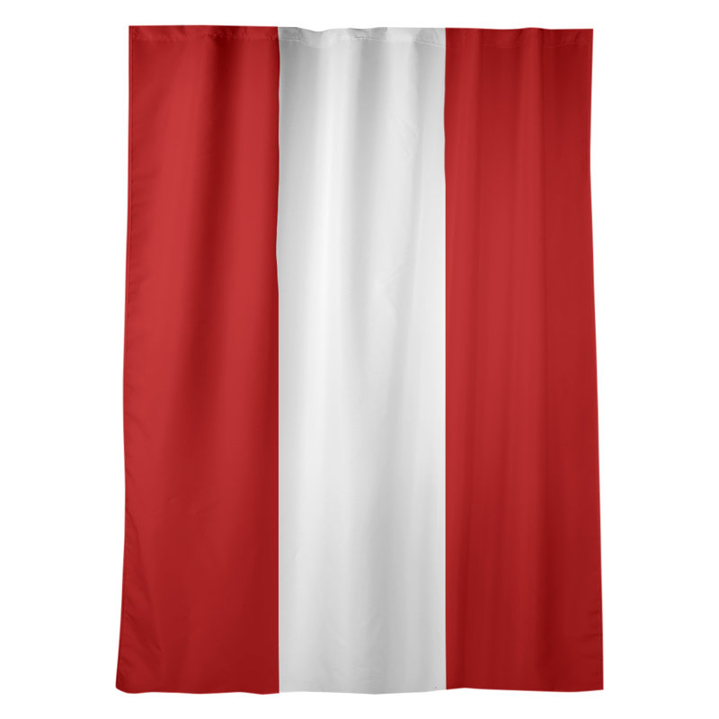 Mississippi Rebellion Sateen Room Darkening Curtain Single Panel, Scarlet