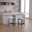 Ensemble de 2 chaises de salle à manger, tabourets de bar, tabourets de bar modernes à hauteur de comptoir en tissu, chaises d'îlot de cuisine avec pieds en métal-1012379676