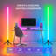Ensemble de lampes de coin Daybetter Smart RVBIC de 2 à 40 po de hauteur avec éclairage à DEL changeant de couleur avec synchro musicale, télécommande et contrôle des applications, alimenté par piles (noir)-1354739780