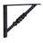 Shelf Bracket with Twisted Support