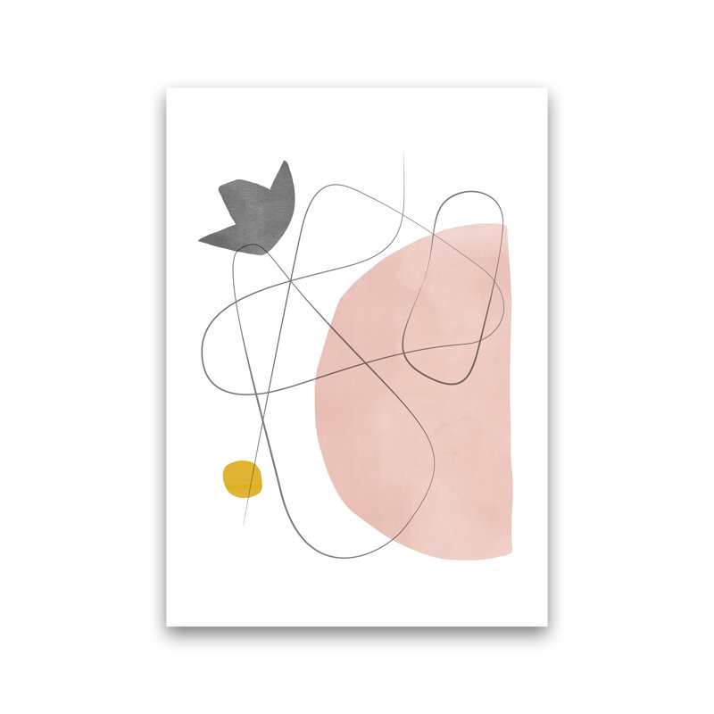 Abstraction With Grey Lines I - Print, Paper, 59cm H x 42cm W x 1cm D