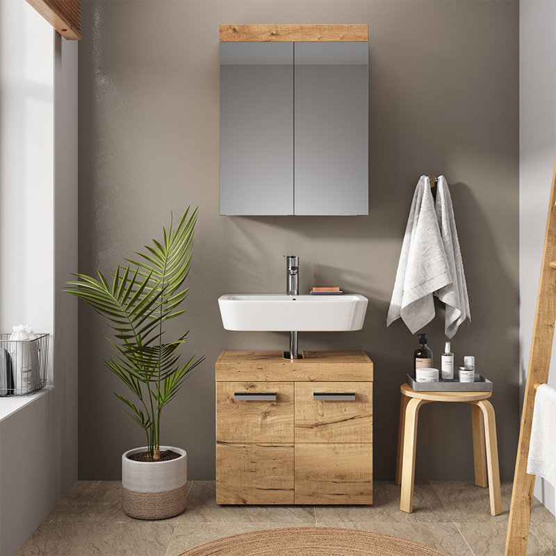 Bezell 600mm W 770mm H Surface Framed Medicine Cabinet Mirror Fixed