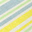 Tapis intérieur / extérieur en polyester tissé à la machine en denim / jaune Kinslee-1853008618