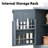Outdoor Kitchen Island, Solid Rolling Bar Cart with Stainless Steel Top & Storage Cabinet Drawer for Large Big Green Egg, Kamado Joe-1088324816