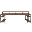 Retangular Writing Ostyn with open shelves