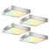 9 in. Square Color Selectable Integrated LED Flush Mount Downlight