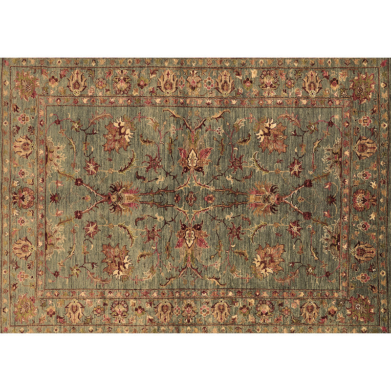 Meilanie Mid-Century Modern 2401 Brown Machine Washable Area Rugs, Rectangle 4' x 6'