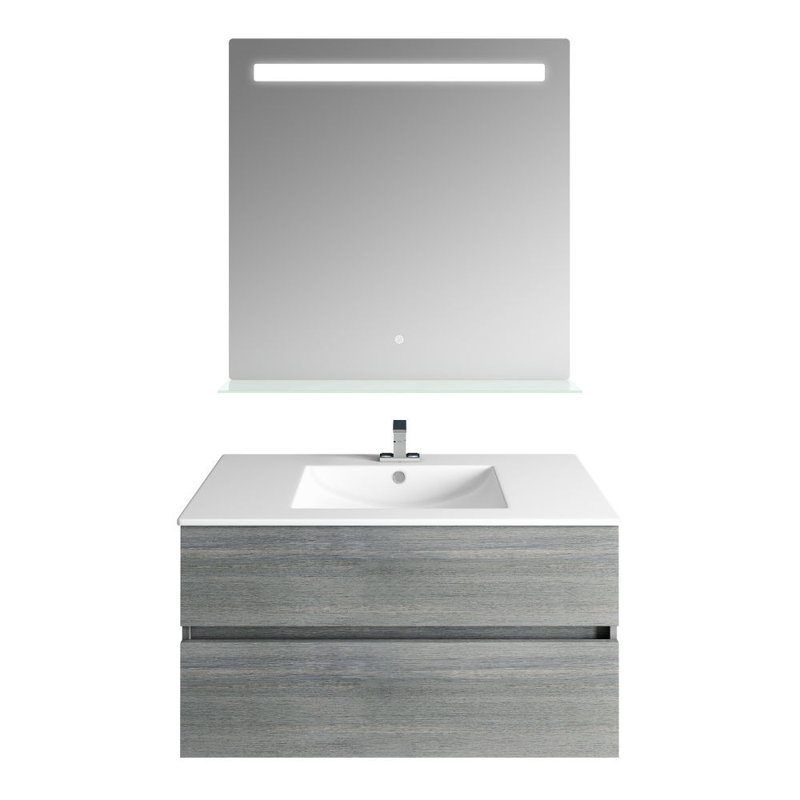 Meuble-lavabo mural simple l 31,18 po x P 19,53 po x H 19,69 po