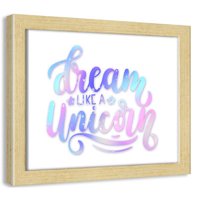 Dream Like a Unicorn Paper Print