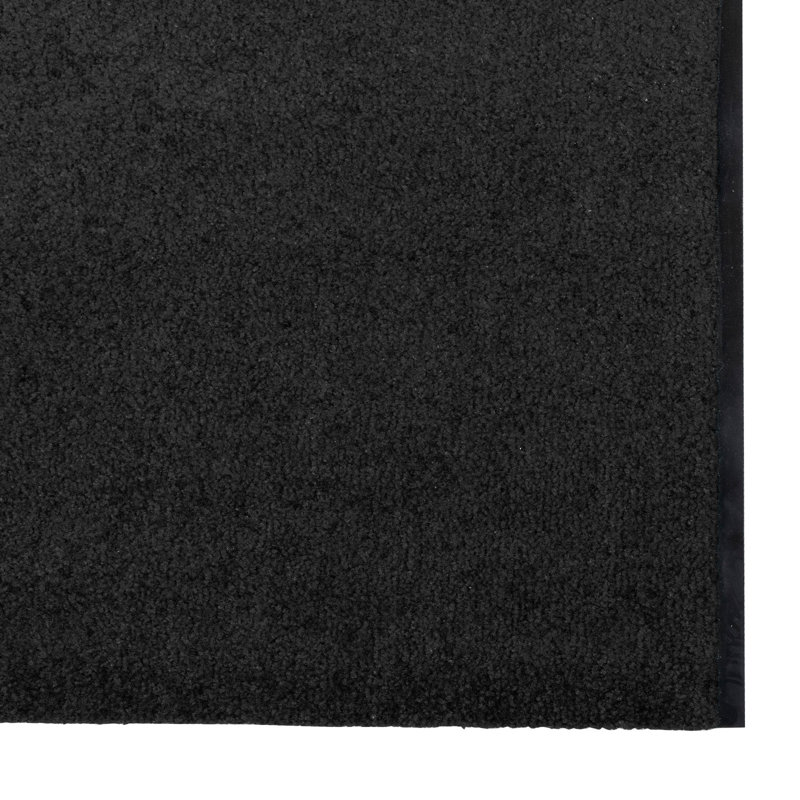 Non-Slip Indoor / Outdoor Doormat, 120 x 350 cm, Black
