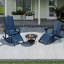 Ensemble de 4 repose-pieds Adirondack Hdpe Classic-1158755495