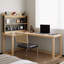 Bureau en bois massif en L Burlywood-1253160183-1253160182