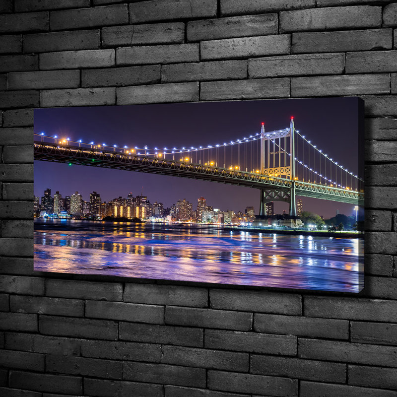 Bridge In New York - Wrapped Canvas Print