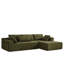 Ensemble de canapé modulaire rembourré et désossé en chenille Modern-209010360