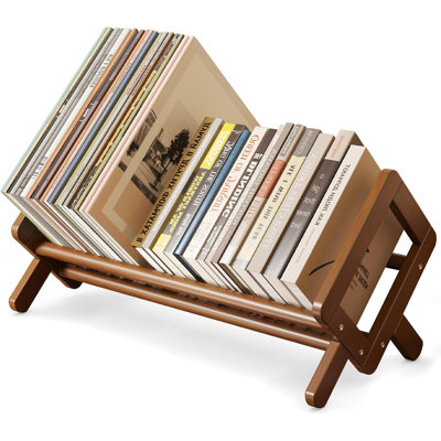 Premium Stable Desktop Bookshelf, Bamboo Under Desk Bookshelf, Book Rack,Wooden Shelf Organizer, Counter Bookshelves Storage,Small Tabletop Magazine Holder for Books, Table Top Shelves Countertop