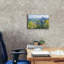 «Aaseem Blue and Yellow Flower Field on Canvas» par Carol Rowan, reproduction-1126919803