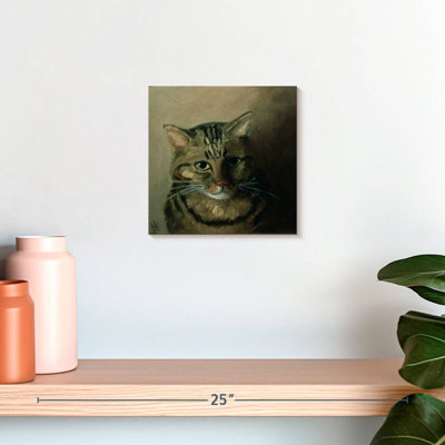 Brampt A Head Study Of A Tabby Cat