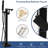 Tub Faucet, Matte Black Design, High - Grade Lead Brass, Smooth Dual Temperature Adjustment, 360 Rotating Spout For Flexible Watering Bathroom Faucet In Black, Solid Brass Build, Precision Control,-121245066