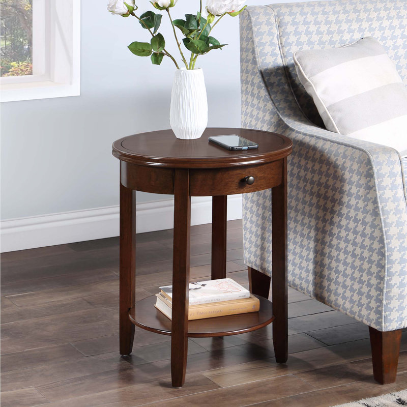 Carbin End Table with Storage, Espresso