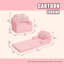 Canapé princesse en fausse fourrure de lapin pour enfants, canapé convertible pliable rose pour chambre de filles et salle de jeux-1398461320