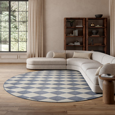 Tapis moderne bleu marine Nourison Positano