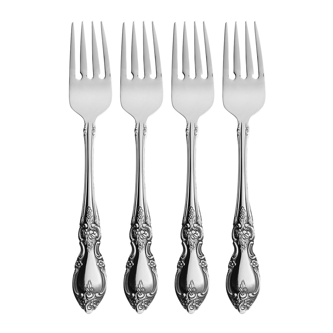 Oneida Louisiana Flatware Salad Forks 18/10 Stainless Steel (Set of 4) Oneida