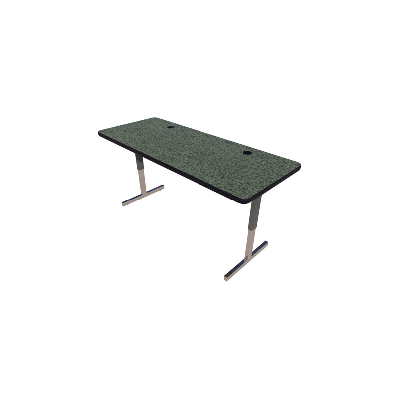 Matériel informatique et technologie - Tables avec pieds à piédestal et gestion des câbles, H 29 po x l 60 po x P 24 po
