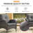 Gaetanino Outdoor Lounge Chair with Ottoman-1480383952