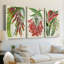 Tropical Gems I - Toile tendue avec châssis sur mesure - 3 pièces-713937495