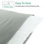 Taies d'oreiller de lit, 1800 grandes taies d'oreiller en microfibre brossée avec fermeture à enveloppe - 20 x 30 pouces - NTBAY-1902930673