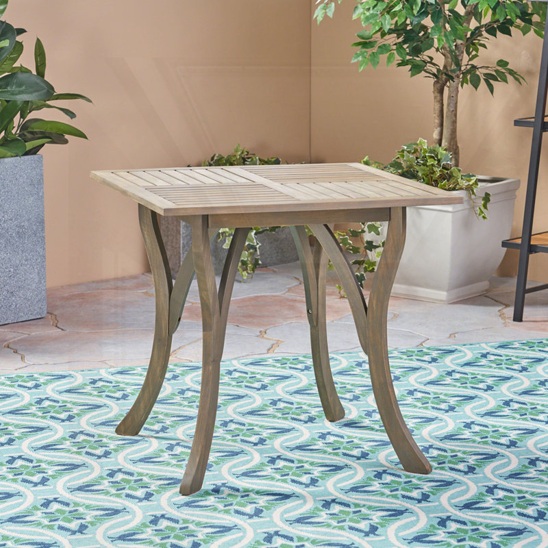 TABLE 31,5W CARRÉE EN BOIS