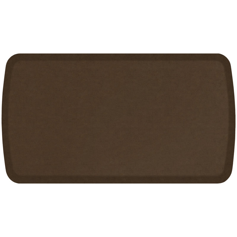 Tapis de cuisine en cuir rétro Elite Premier Comfort, Brun rustique, 1 pi 8 po x 3 pi